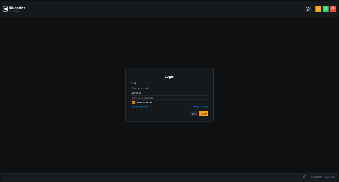 login form