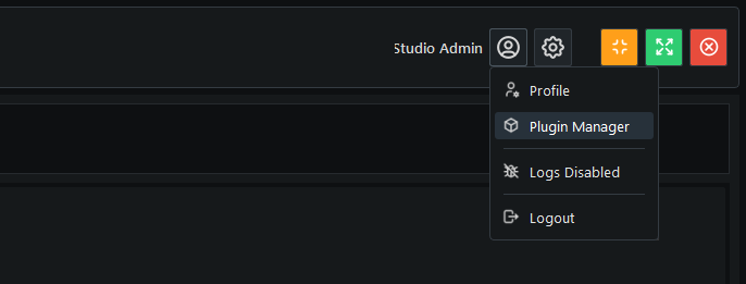 Plugin Manager option in the Blueprint user menu