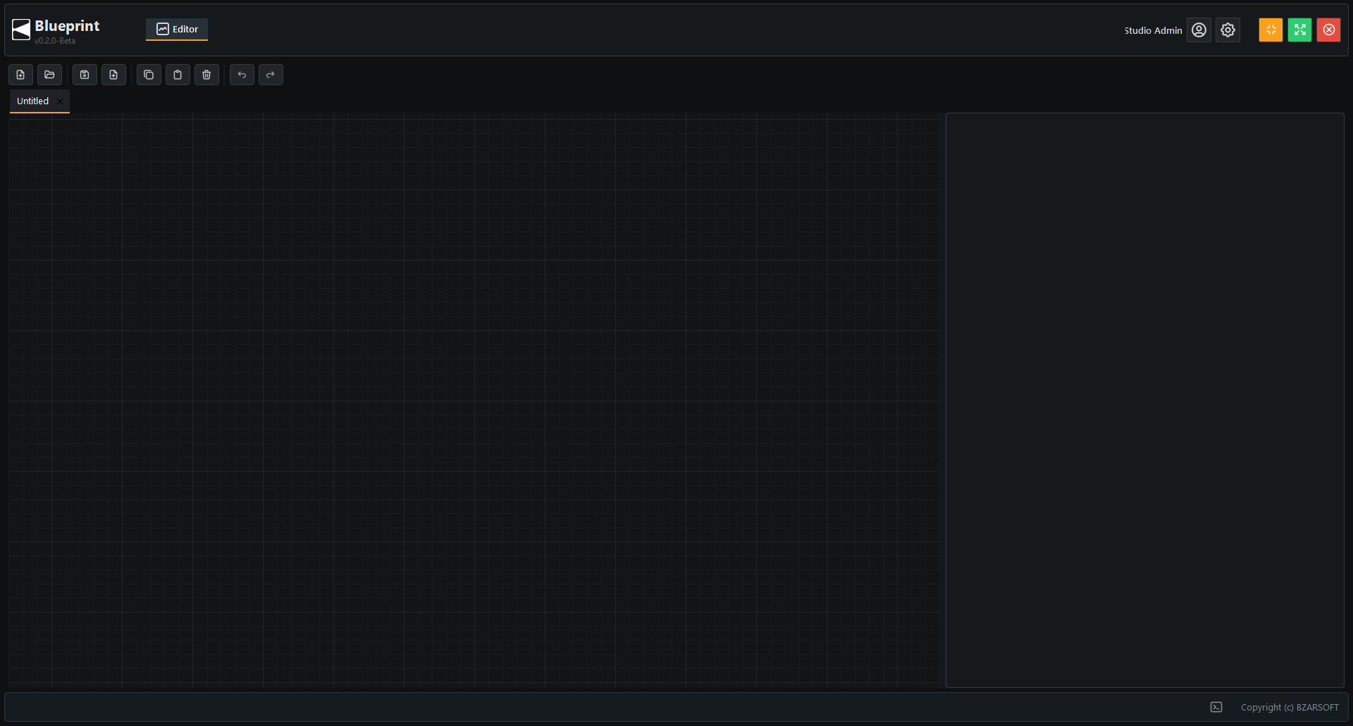 Blank untitled graph in the Node Editor