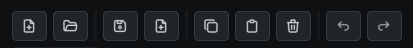 Node Editor toolbar controls