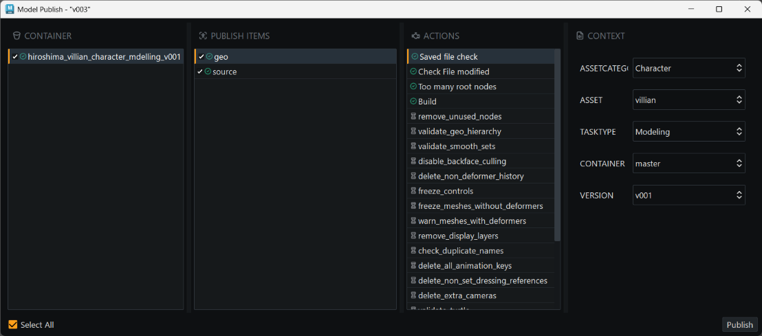 Publisher UI